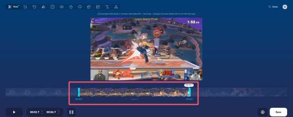 Обрезка MP4 в 123Apps