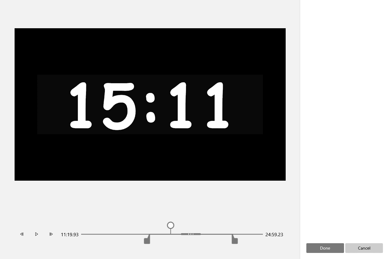 Обрезка видео в приложении Фотографии