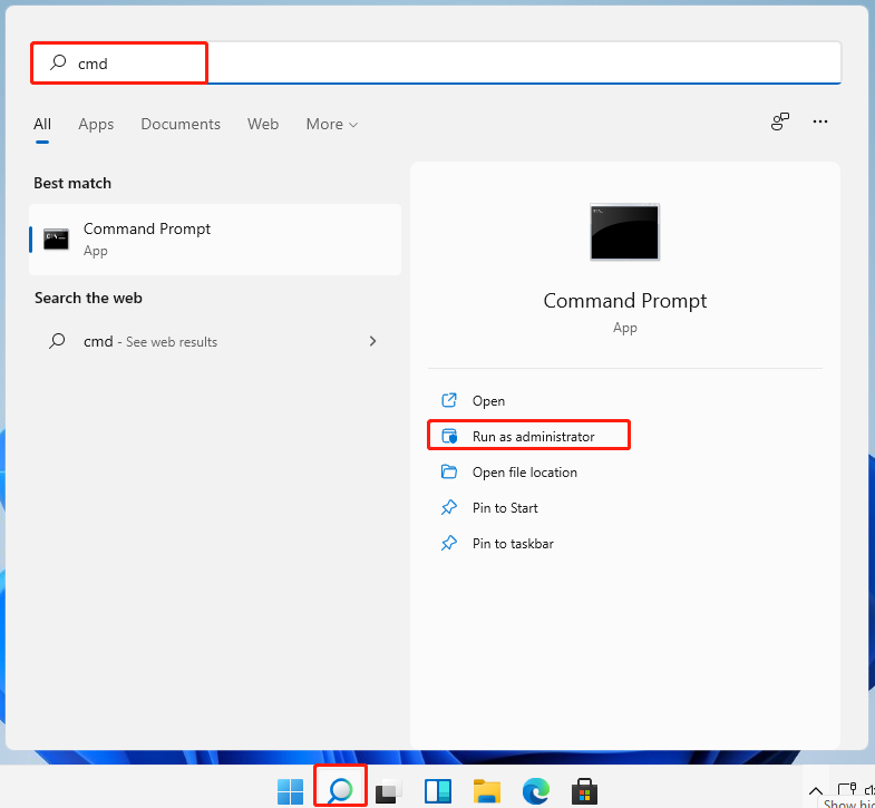 Окно командной строки от имени администратора