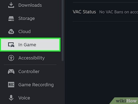 Steam — настройка клавиши