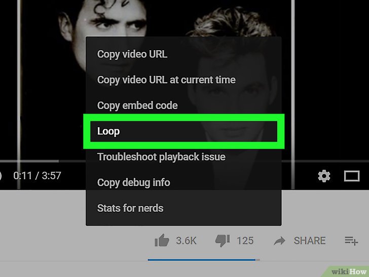 Повтор YouTube на мобильном устройстве