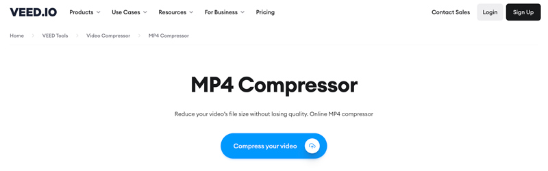 Сжатие MP4 в VEED.IO