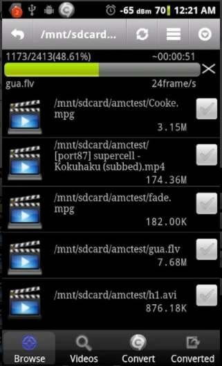 Скриншот Video Converter Android