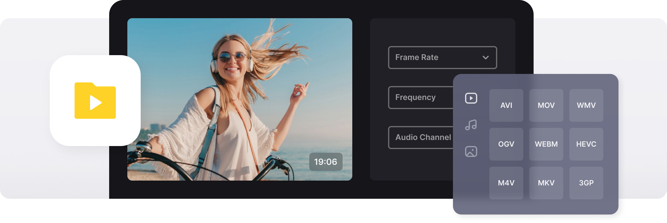 Интерфейс Clideo Video Converter