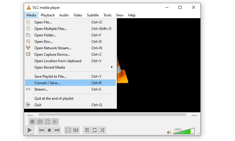 VLC для конвертации