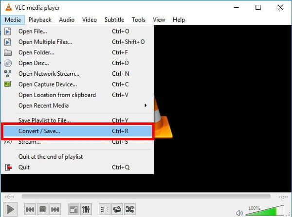 Конвертация через VLC