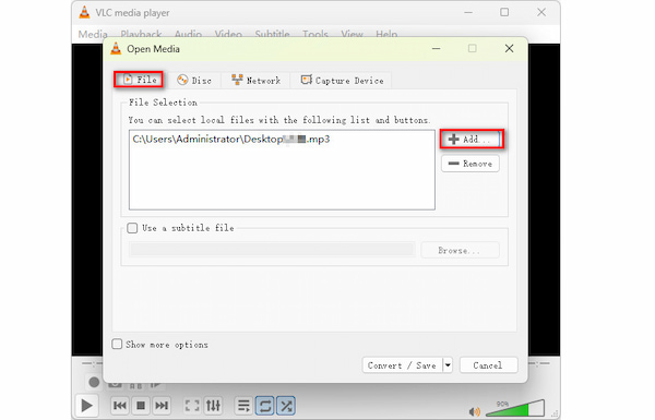 Конвертация через VLC