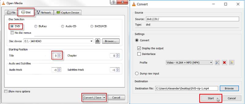 Конвертация DVD в VLC