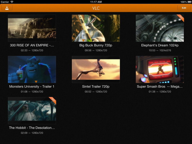 VLC на iPad