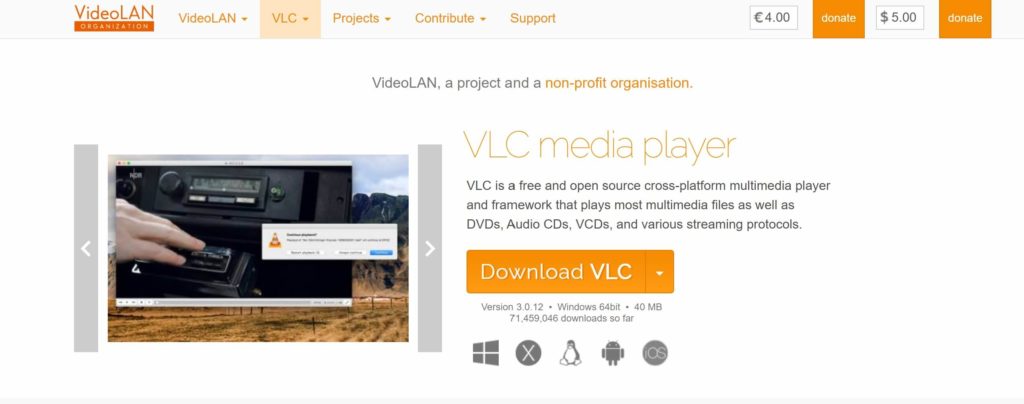 Окно конвертации видео в MP3 в VLC
