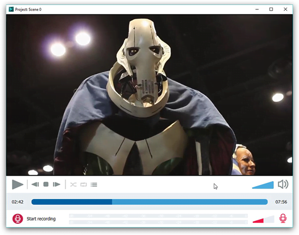 Запись голоса в VSDC