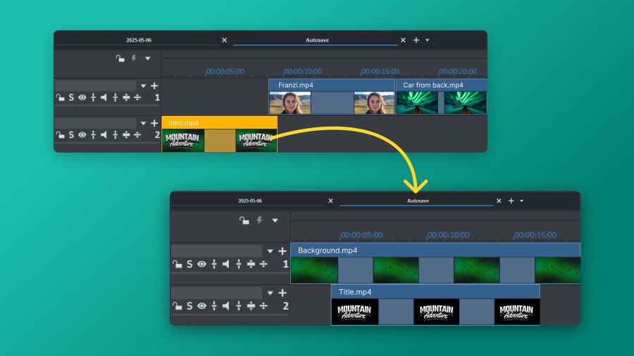 Project folder и организация сцен в MAGIX Video Pro X