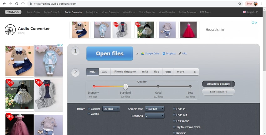 Online Audio Converter для WAV