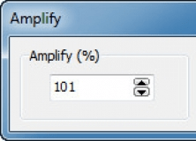 Окно Amplify в Wave Editor