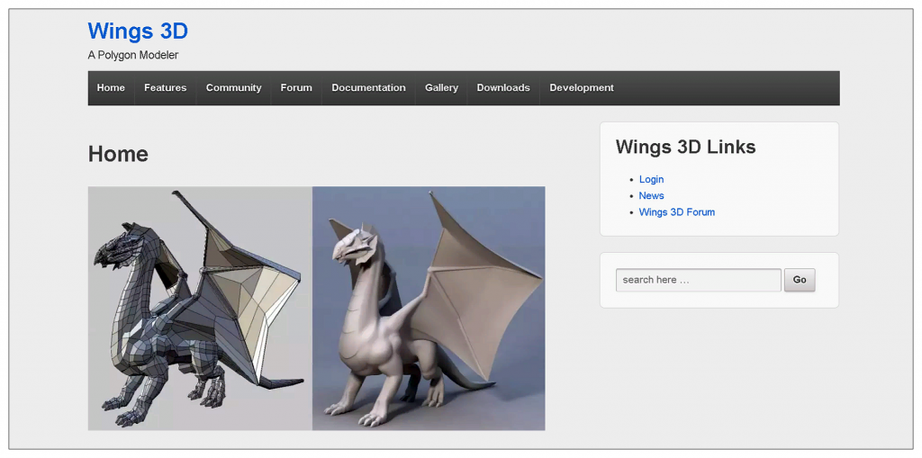 Интерфейс Wings 3D