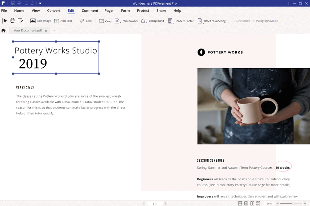 Скриншот Wondershare PDFelement