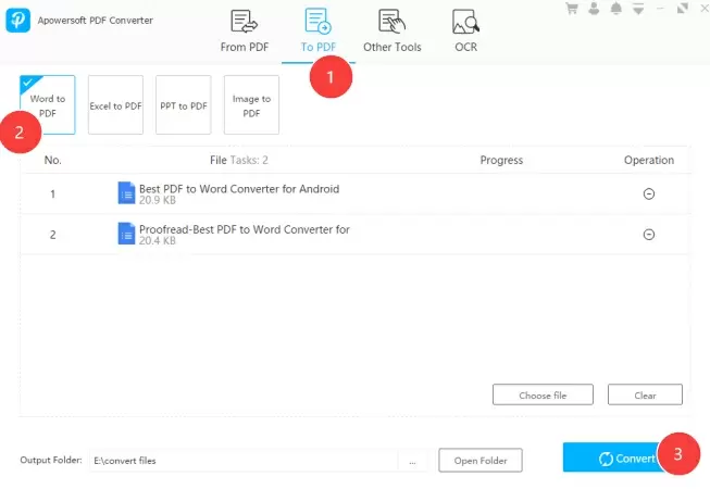 Скриншот Apowersoft PDF Converter: word to pdf.jpg