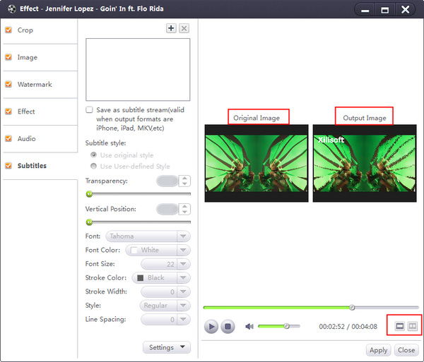 Сравнение исходного и измененного изображения в Comparing Preview