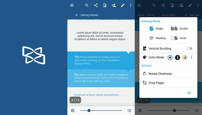Xodo PDF Reader на Android