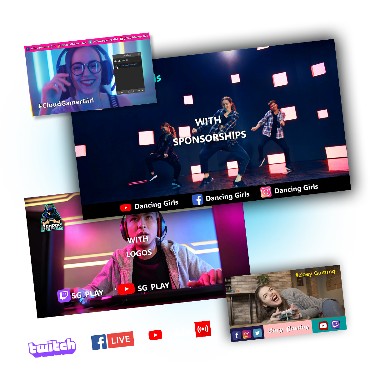 Оформление стрима средствами CyberLink YouCam