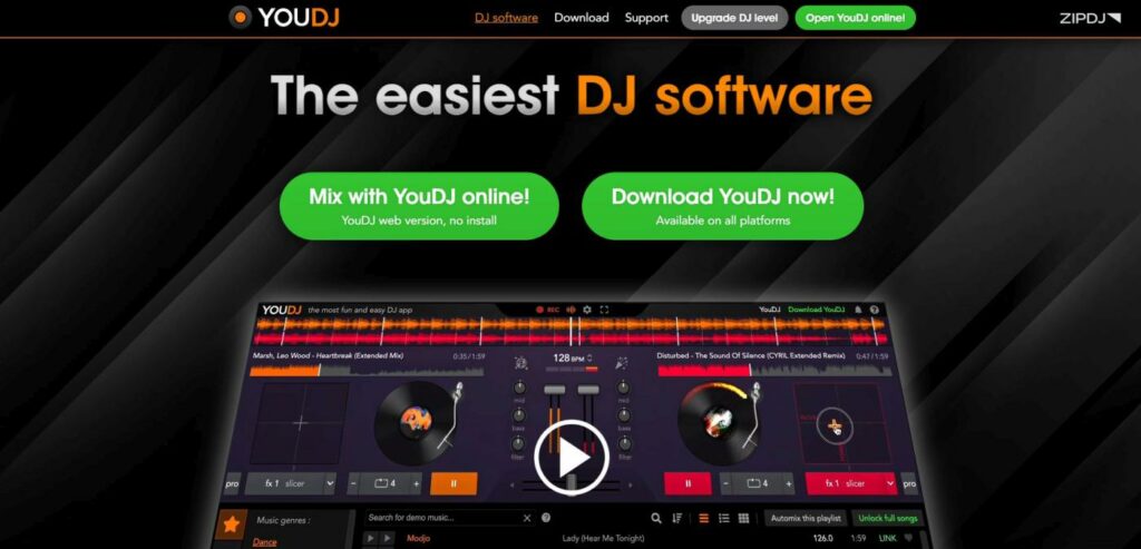 Скриншот YOU.DJ