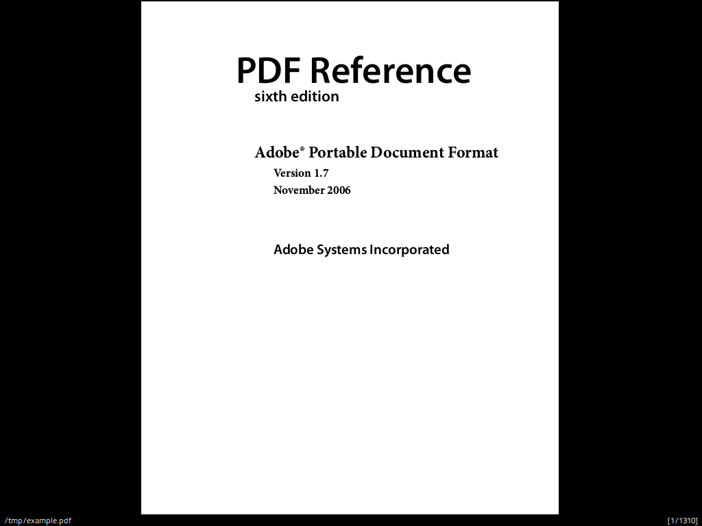 Классический вид Zathura